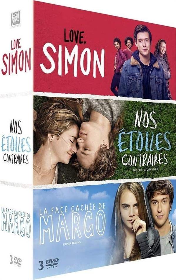 Love, Simon / Nos étoiles contraires / La face cachée de Margo 3 DVD