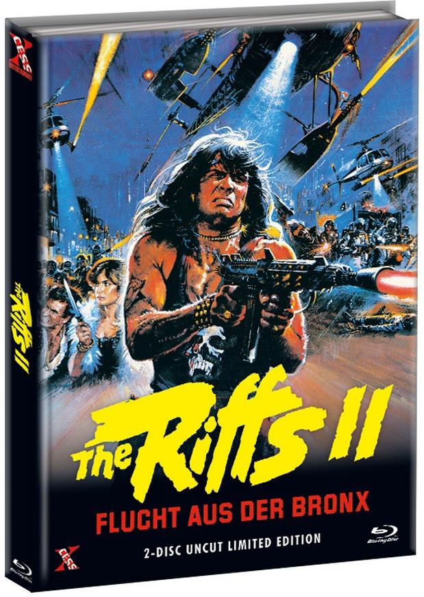 The Riffs 2 - Flucht aus der Bronx (1983) Cover C, Édition Limitée, Mediabook, Uncut, Blu-ray + DVD