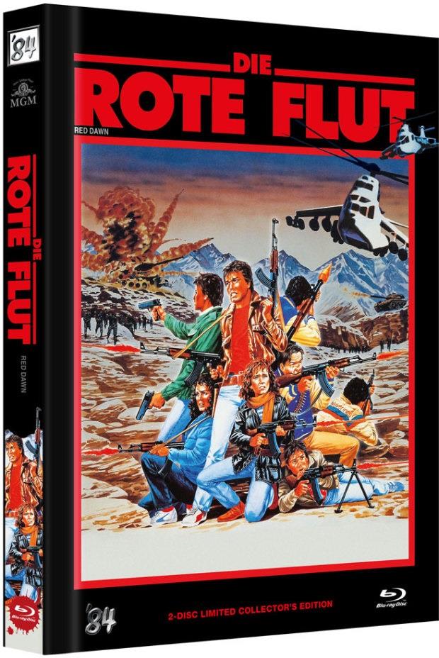 Die Rote Flut (1984) Cover C, Limited Collector's Edition, Mediabook, Uncut, Blu-ray + DVD