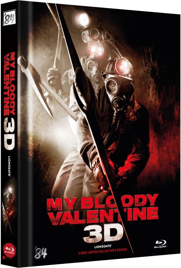 My Bloody Valentine 3D (2009) Cover B, Limited Collector's Edition, Mediabook, Uncut, Blu-ray 3D (+2D) + DVD