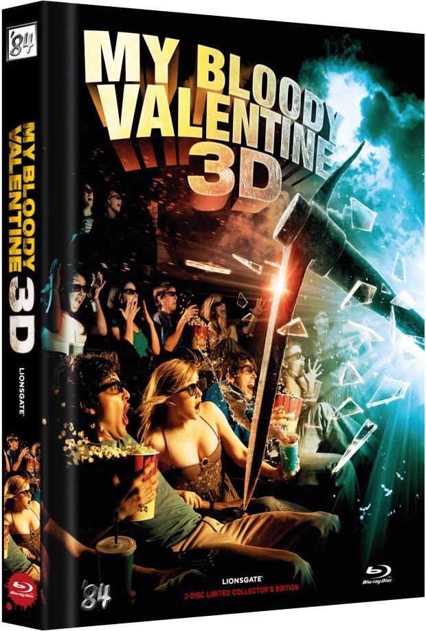 My Bloody Valentine 3D (2009) Cover C, Limited Collector's Edition, Mediabook, Uncut, Blu-ray 3D (+2D) + DVD