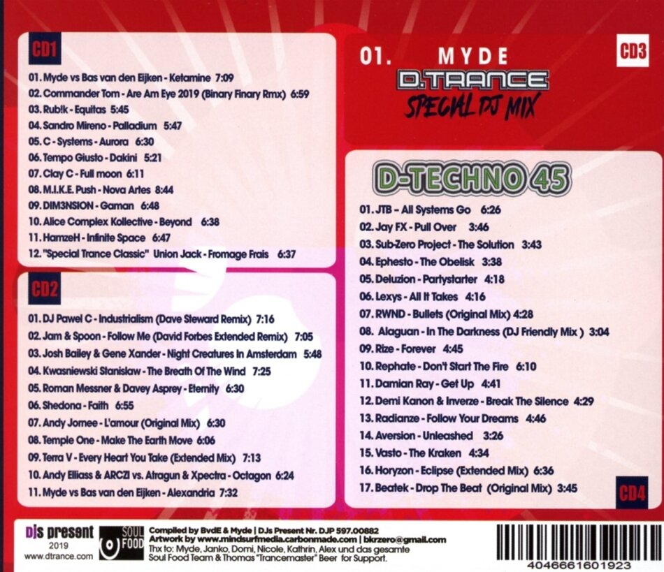 D.Trance Vol. 88 4 CD
