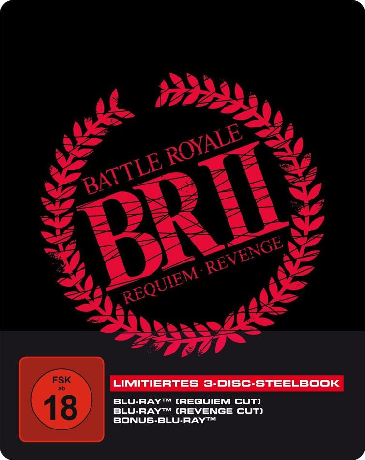 Battle Royale 2 (2003) Edizione Limitata, Steelbook, 3 Blu-ray