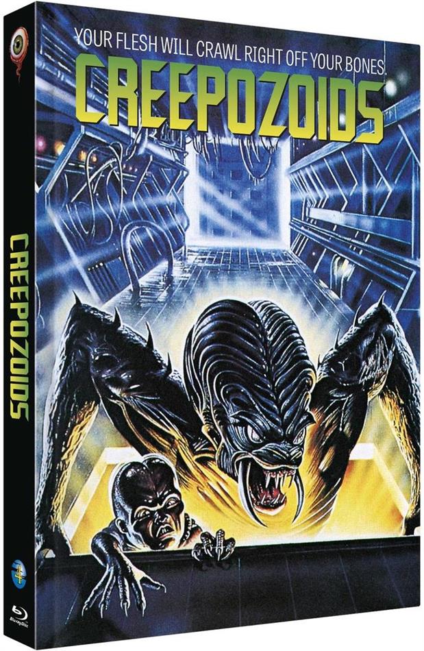 Creepozoids (1987) Cover B, Limited Edition, Mediabook, Uncut, Blu-ray + DVD