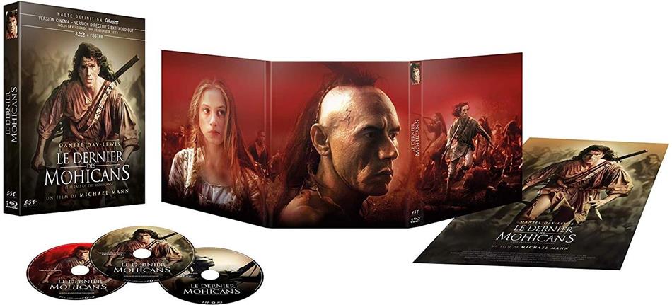 Le dernier des Mohicans (1992) Nouveau Master Haute Definition, 3 Blu-ray