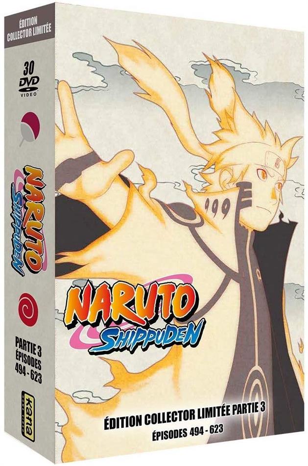 Naruto Shippuden - Partie 3 - Épisodes 494-623 Édition Collector Limitée, 30 DVD