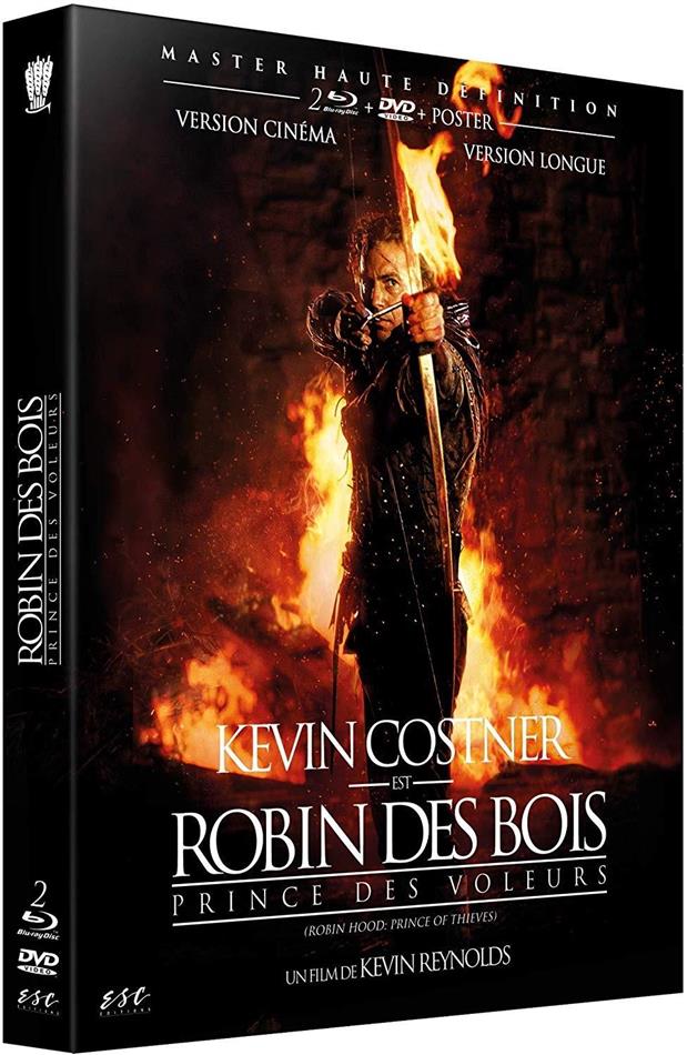 Robin des Bois - Prince des voleurs (1991) + Poster, Extended Edition, Version Cinéma, 2 Blu-ray + DVD