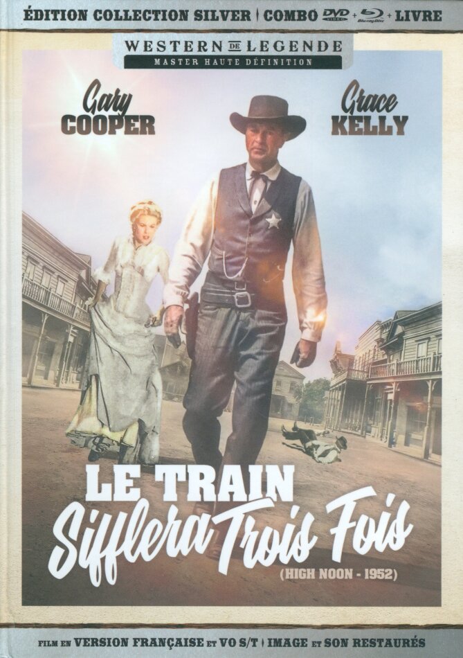 Le train sifflera trois fois (1952) Western de Légende, Master Haute Définition, Édition Collection Silver, n/b, Edizione Limitata, Mediabook, Edizione Restaurata, Blu-ray + DVD