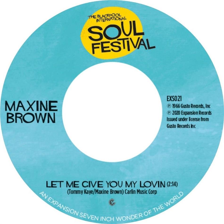 Maxine Brown - Let Me Give You My Lovin'/One In A Million 7" Single
