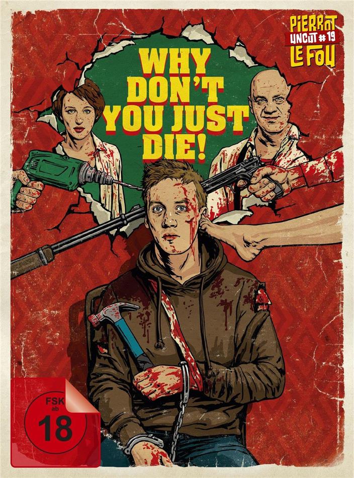Why Don't You Just Die! (2018) Pierrot Le Fou Uncut, Limited Edition, Mediabook, Uncut, Blu-ray + DVD