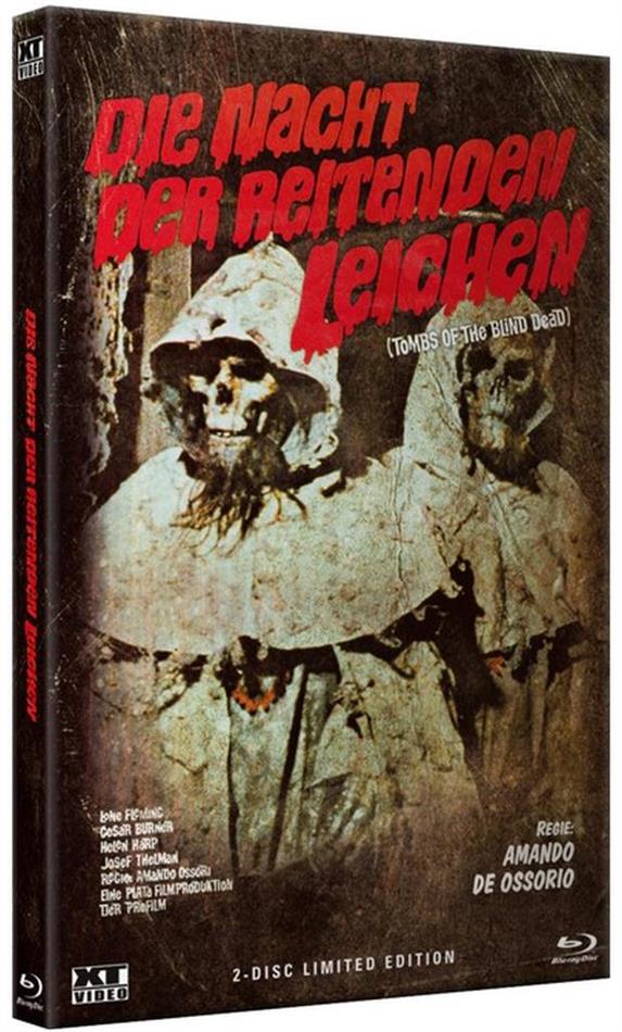 Die Nacht der reitenden Leichen - Tombs of the Blind Dead (1972) Grosse Hartbox, Cover A, Édition Limitée, Blu-ray + DVD