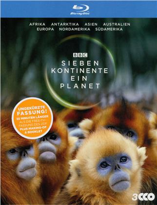 Sieben Kontinente - Ein Planet (BBC Earth, Schuber, Uncut, 3 Blu-rays)