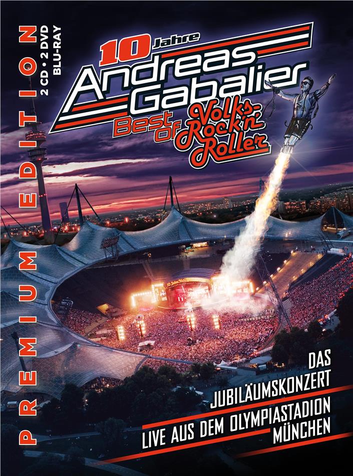 Andreas Gabalier - Best Of Volks-Rock'n'roller - Das Jubiläumskonzert Edizione Premium, 2 CD + 2 DVD + Blu-ray