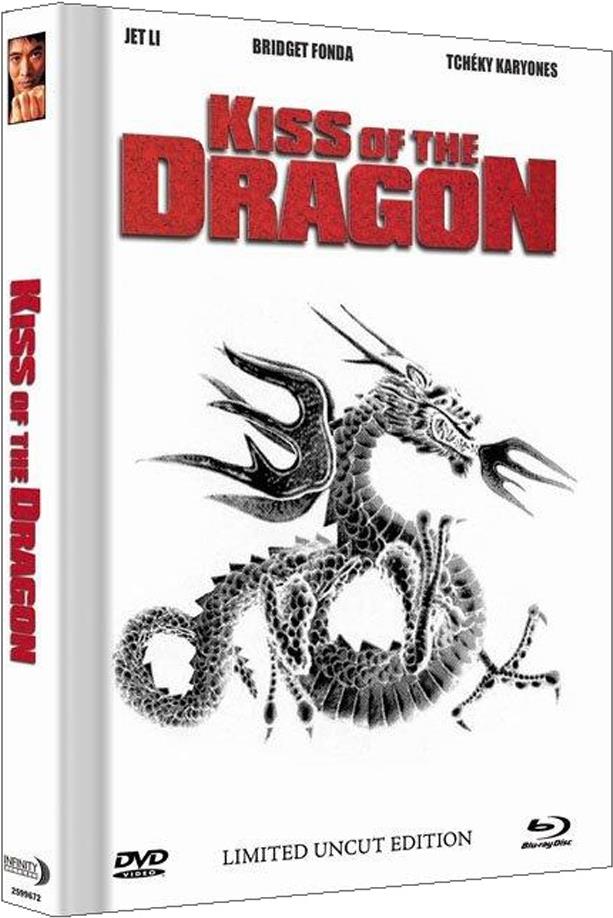 Kiss of the Dragon (2001) Cover B, Extended Edition, Limited Collector's Edition, Mediabook, Uncut, Blu-ray + DVD