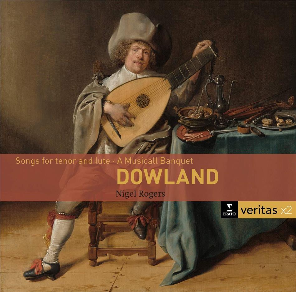 Nigel Rogers, Jordi Savall, Anthony Bailes, John Dowland (1563-1626), Anthony Holborne (1565-1602), … - Songs for tenor and luth 2 CD
