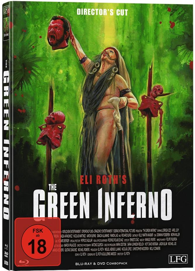 The Green Inferno (2013) Cover C, Director's Cut, Limited Edition, Mediabook, Uncut, Blu-ray + DVD