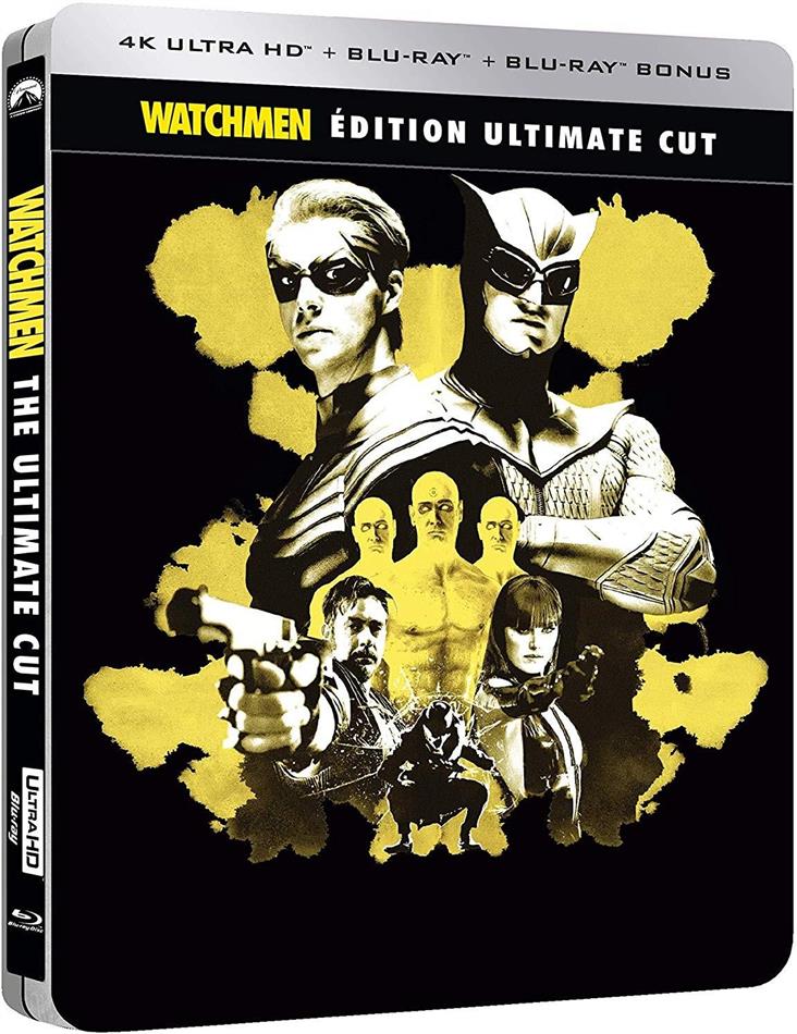 Watchmen (2009) Ultimate Cut, Limited Edition, Steelbook, 4K Ultra HD + 2 Blu-rays