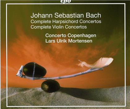 Johann Sebastian Bach (1685-1750), Lars Ulrik Mortensen & Concerto Copenhagen - Complete Harpsichord & Violin Concertos (5 CDs)