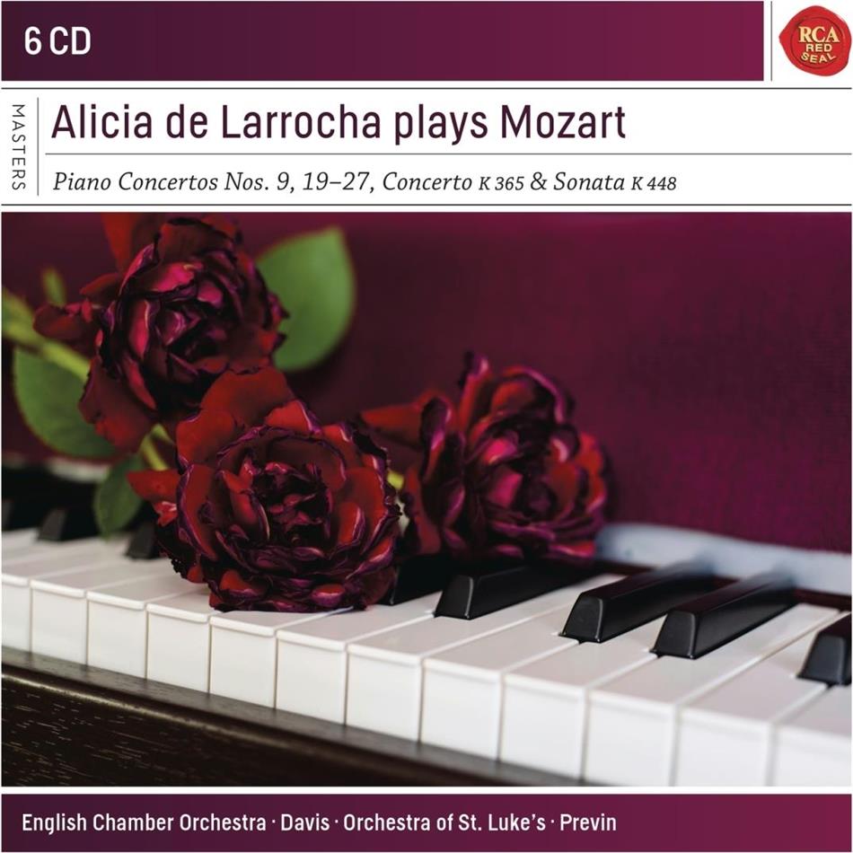 Alicia de Larrocha & Wolfgang Amadeus Mozart (1756-1791) - Alicia de Larrocha Plays Mozart 6 CDs