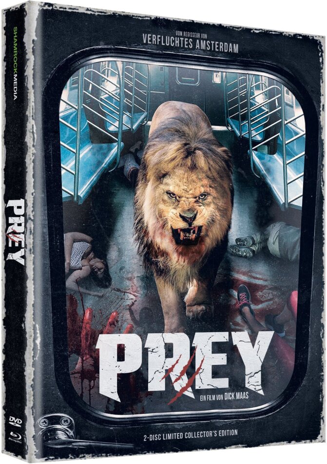 Prey (2016) Cover F, Édition Collector Limitée, Mediabook, Uncut, Blu-ray + DVD