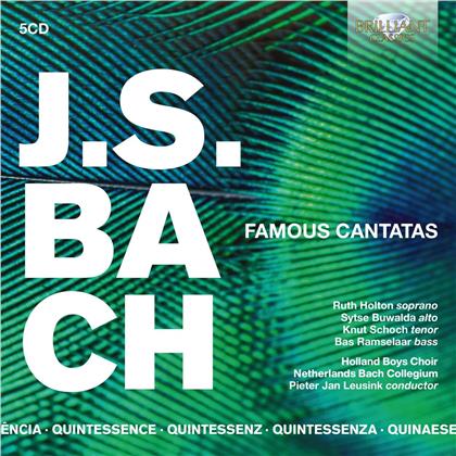 Johann Sebastian Bach (1685-1750), Pieter Jan Leusink, Holland Boys Choir & Netherlands Bach Collegium - Famous Cantatas (5 CDs)