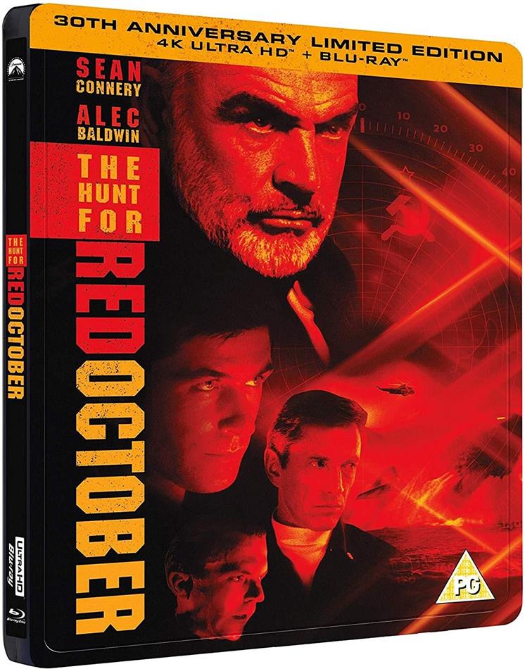 The Hunt For Red October (1990) 30th Anniversary Edition, Limited Edition, Steelbook, 4K Ultra HD + Blu-ray