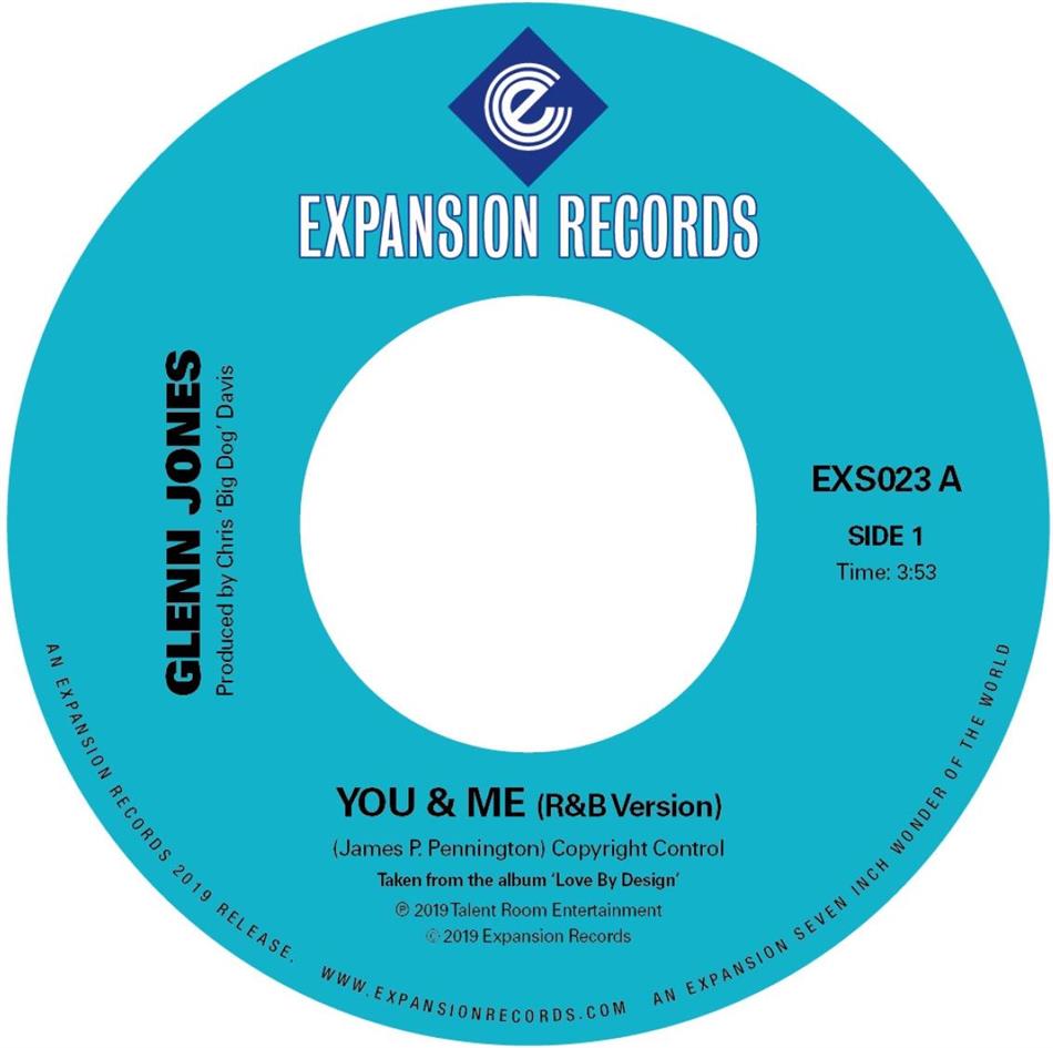 Glenn Jones - You & Me 7" Single