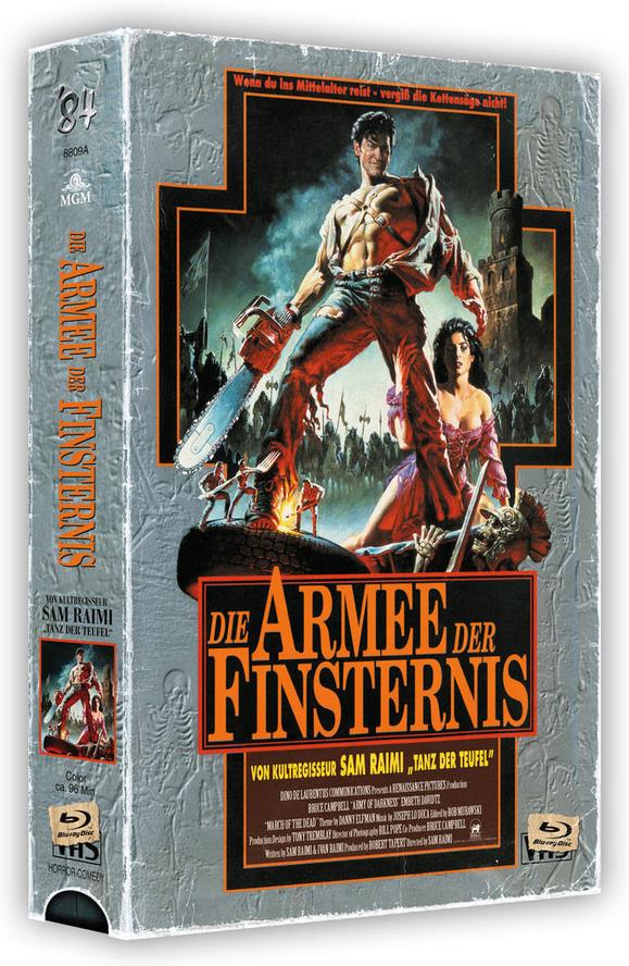 Die Armee der Finsternis (1992) VHS-Edition, Cover A, Limited Edition, Uncut, 3 Blu-rays