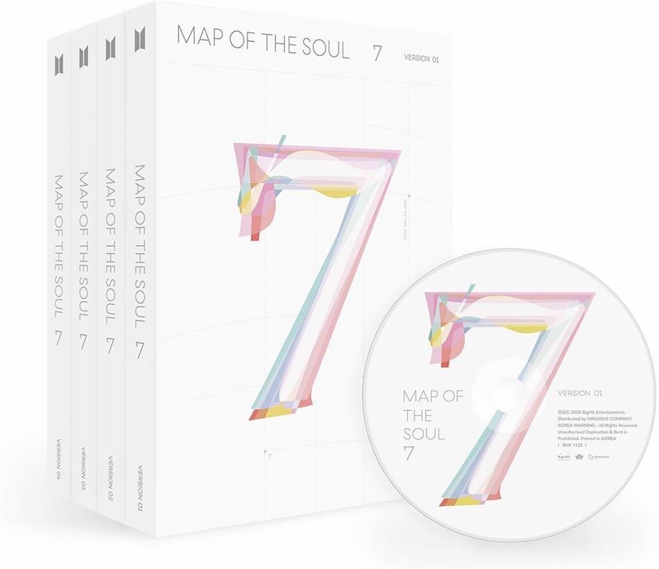 BTS (Bangtan Boys) (K-Pop) - MAP OF THE SOUL: 7 + Photobook, + Lyricbook, +Minibook, Random Cover