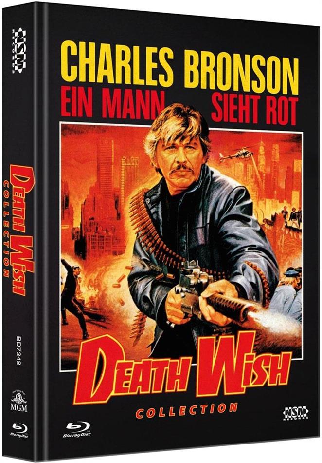 Death Wish Collection - Ein Mann sieht rot Limited Edition, Mediabook, Uncut, 5 Blu-rays