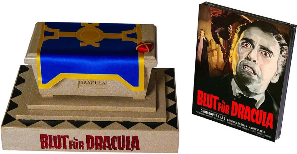Blut für Dracula (1966) Hammer Edition, Cover D, Sarg Box, Mediabook, Blu-ray + DVD