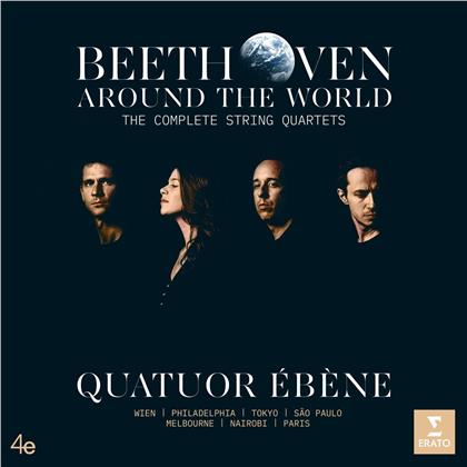 Quatuor &Eacute;b&egrave;ne & Ludwig van Beethoven (1770-1827) - Beethoven Around the World - Complete String Quartets - S&auml;mtliche Streichquartette (7 CDs)