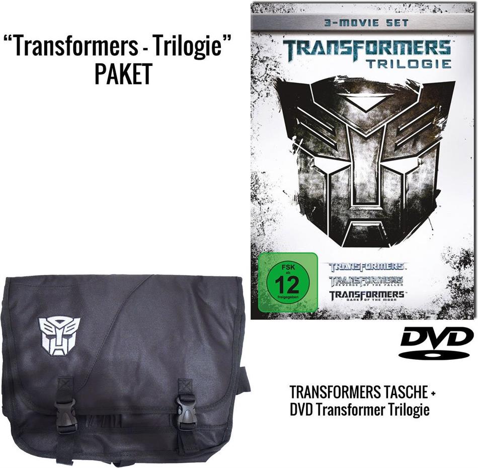 Transformers 1-3 - Trilogie Geschenkset mit Umhängetasche, 3 DVDs