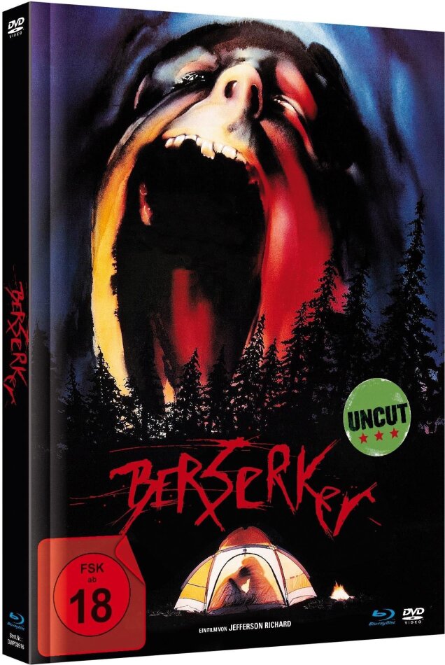 Berserker (1987) Limited Edition, Mediabook, Uncut, Blu-ray + DVD