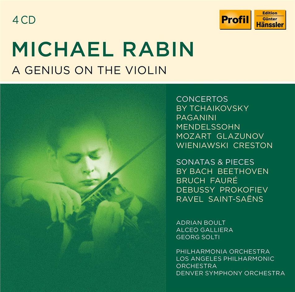 Michael Rabin - A Genius On The Violin 4 CDs