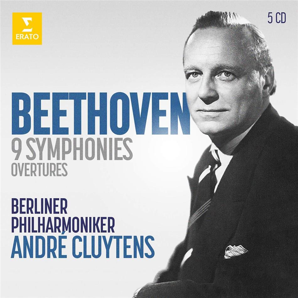 Ludwig van Beethoven (1770-1827), André Cluytens & Berliner Philharmoniker - Sinfonien 1-9 / Ouvertüren 5 CD