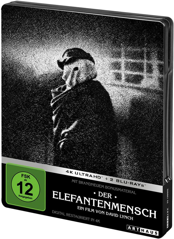 Der Elefantenmensch (1980) Arthaus, Édition Limitée, Version Restaurée, Steelbook, 4K Ultra HD + 2 Blu-ray