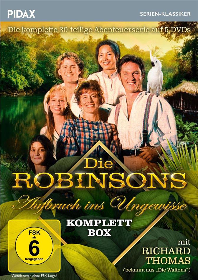 Die Robinsons - Aufbruch ins Ungewisse - Die komplette 30-teilige Abenteuerserie Pidax Serien-Klassiker, 5 DVDs
