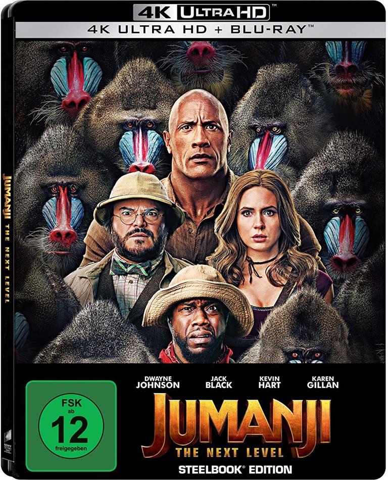Jumanji 2 - The Next Level (2019) Edizione Limitata, Steelbook, 4K Ultra HD + Blu-ray