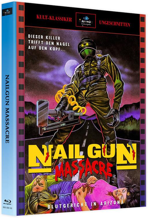 Nail Gun Massacre (1985) Cover A, Cult Classic UNCUT, Limited Edition, Mediabook, Uncut, 2 Blu-rays