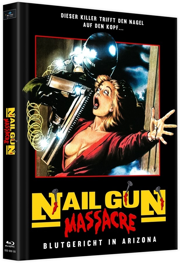 Nail Gun Massacre (1985) Cover C, Limited Edition, Mediabook, Uncut, 2 Blu-rays