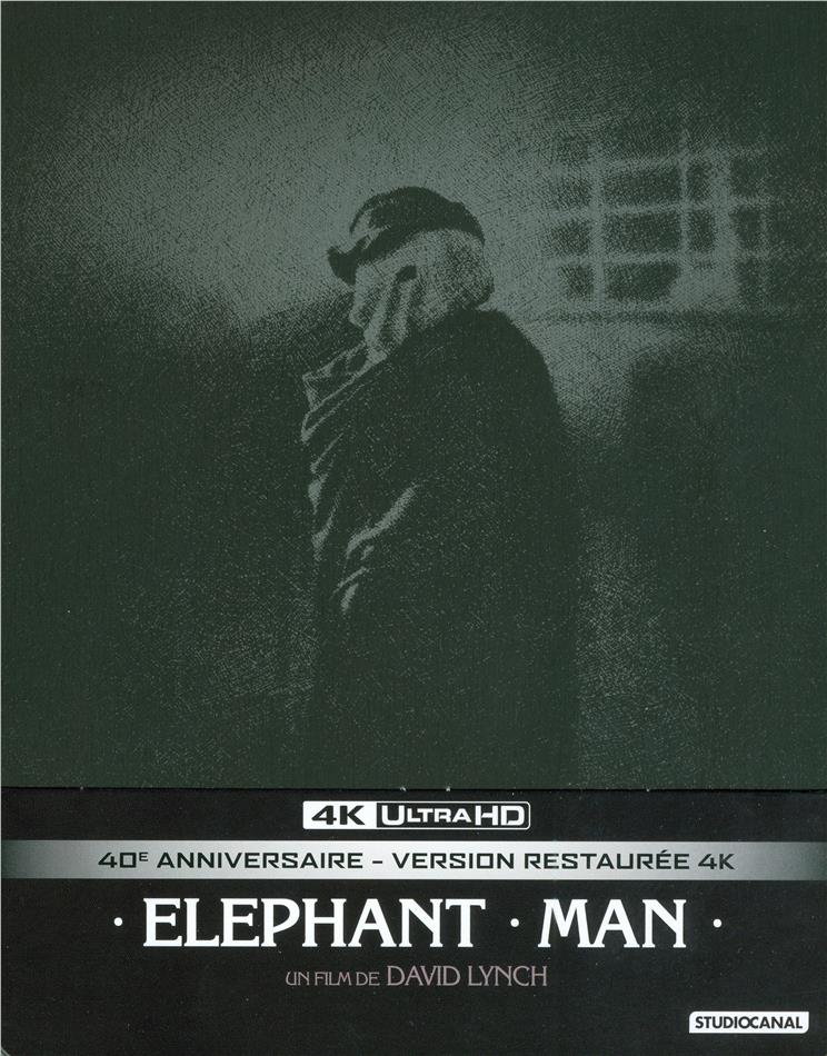 Elephant Man (1980) 40th Anniversary Edition, b/w, Limited Edition, Restored, Steelbook, 4K Ultra HD + 2 Blu-rays