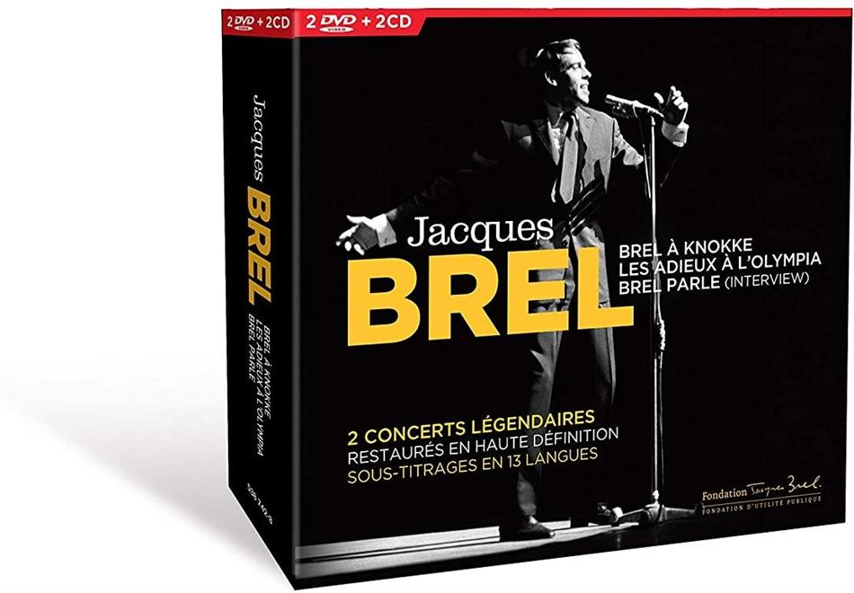 Jacques Brel - En Concert 2 CDs + 2 DVDs
