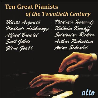 Martha Argerich, Vladimir Ashkenazy, Alfred Brendel, Emil Gilels, Glenn Gould (1932-1982), &hellip; - Ten Great Pianists Of The Twentieth Century (10 CD)