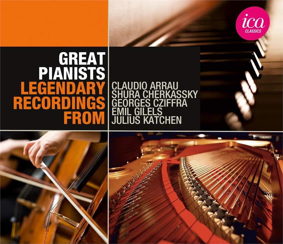 Ludwig van Beethoven (1770-1827), Emil Gilels, Claudio Arrau, Julius Katchen, … - Great Pianists 5 CDs