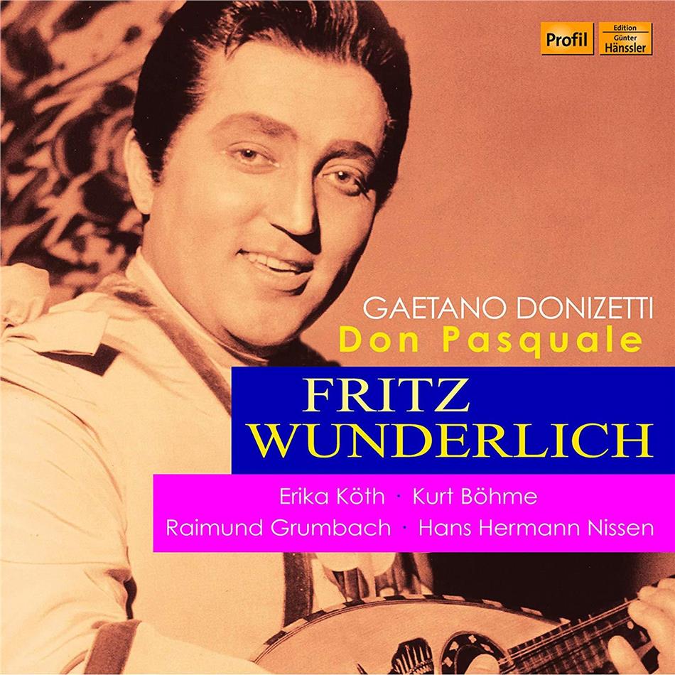 Gaetano Donizetti (1797-1848), Meinhard von Zallinger, Erika Köth, Kurt Böhme, Fritz Wunderlich, … - Don Pasquale 2 CDs