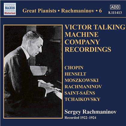 Fr&eacute;d&eacute;ric Chopin (1810-1849), Adolph Henselt (1814-1889), Moritz Moszkowski (1854-1925), Sergej Rachmaninoff (1873-1943), &hellip; - Solo Piano Recordings 6