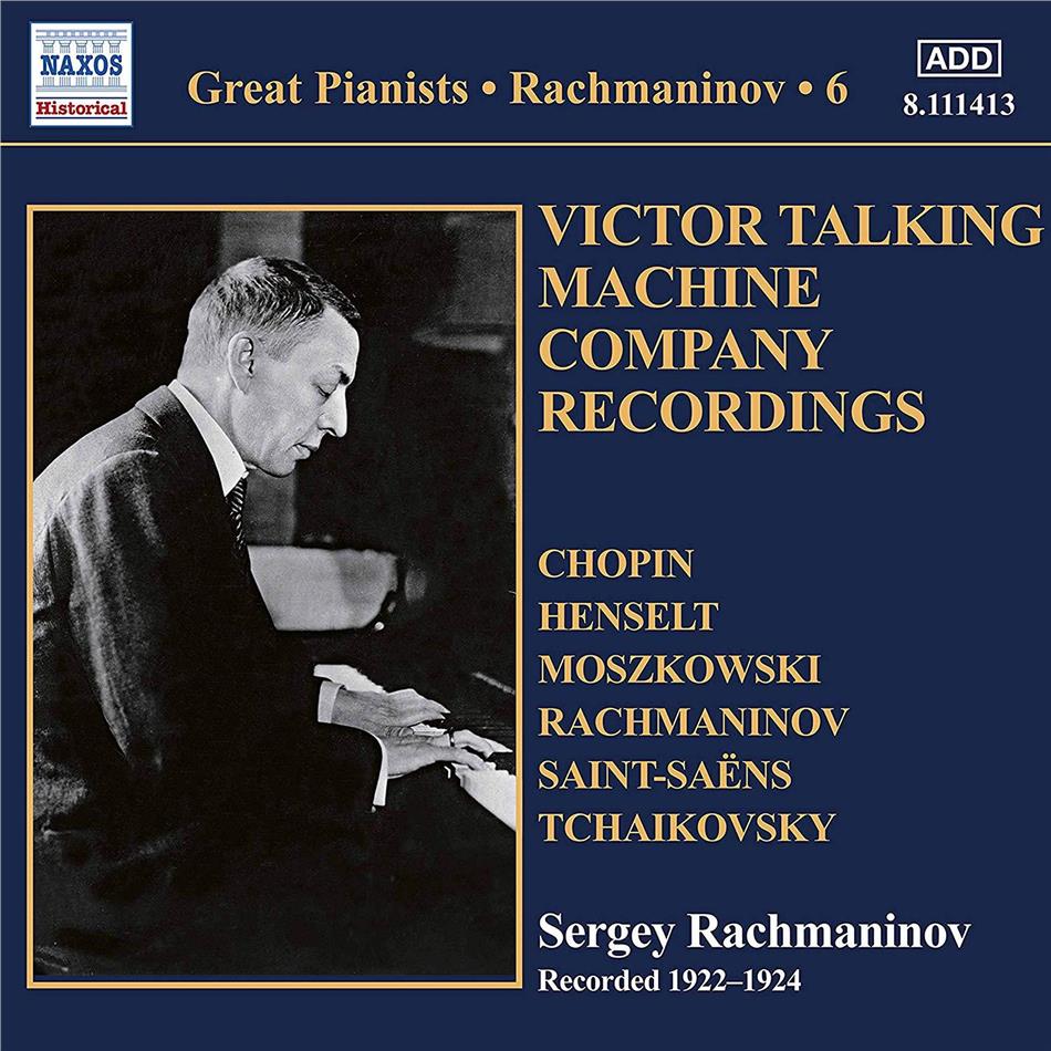 Frédéric Chopin (1810-1849), Adolph Henselt (1814-1889), Moritz Moszkowski (1854-1925), Sergej Rachmaninoff (1873-1943), … - Solo Piano Recordings 6