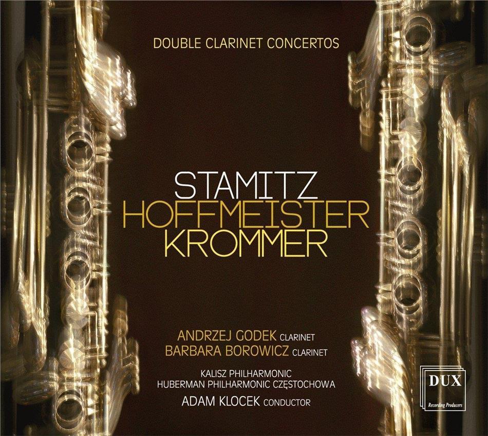 Carl Philipp Stamitz (1745-1801), Franz Anton Hoffmeister (1754-1812), Krommer, Adam Klocek, Barbara Borowicz, … - Double Clarinet Concertos