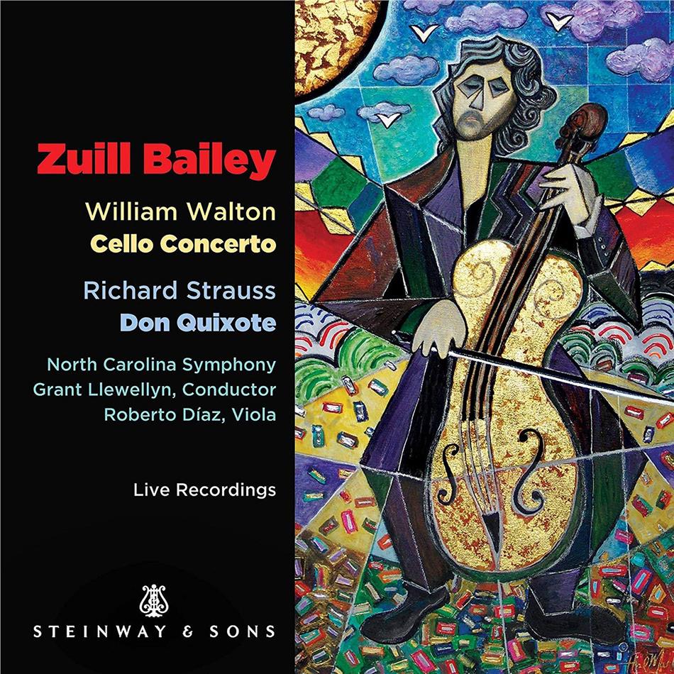 Sir William Walton (1902-1983), Richard Strauss (1864-1949), Grant Llewellyn, Roberto Diaz, … - Cello Concerto / Don Quixote